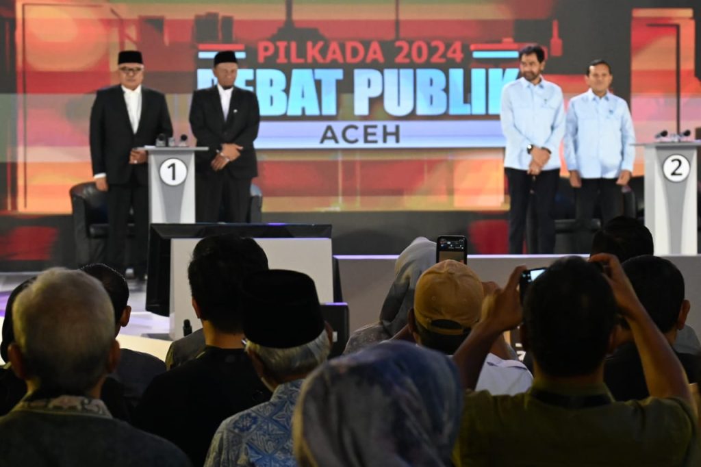 Debat Perdana Pilkada Cagub-Cawagub Aceh 2024