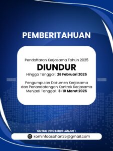 Pendaftaran Kerjasama Media di Kominfo Asahan Tahun 2025 Diundur