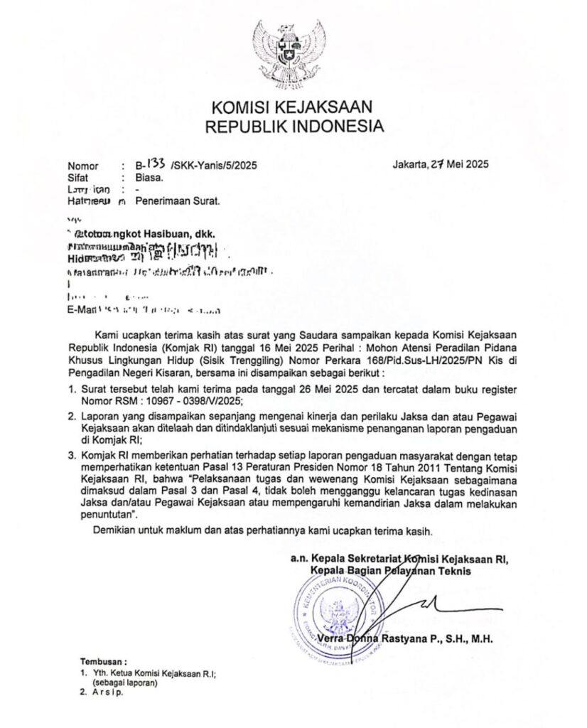 Komisi Kejaksaan RI Terima Aduan Mahasiswa Asahan, Investigasi Dugaan Pelanggaran Dimulai