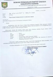 Forum TKS Asahan Kecewa Kadis Kesehatan CS Empat Kali Mangkir RDP DPRD