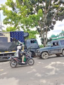 Kecelakaan Dua Truk Fuso di Lingkar Barat II Jambi, Lalu Lintas Sempat Tersendat
