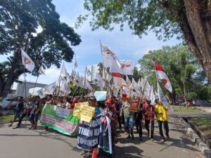 Petani dari Lima Kabupaten Gelar Aksi “Rembuk Tani” di Jambi, Tuntut Evaluasi Satgas PKH dan Reforma Agraria Sejati