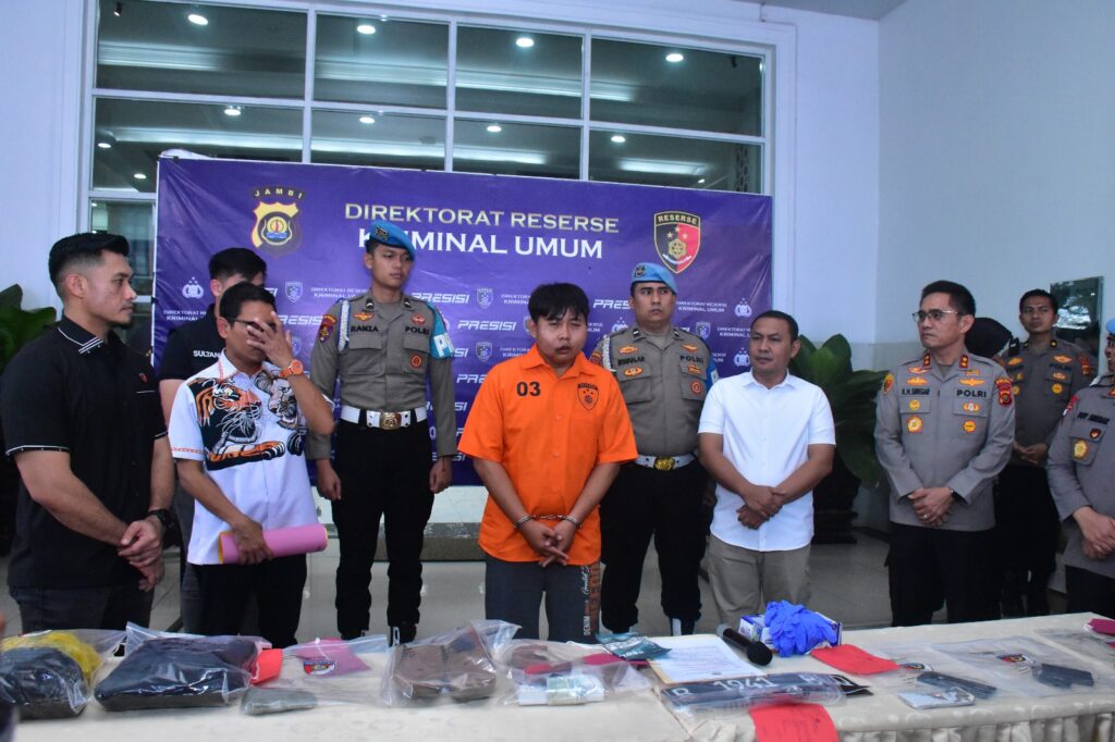 Pelaku Pembunuhan Pemilik Pajero di Talang Bakung Jambi Ditangkap dalam Waktu Kurang dari 72 Jam