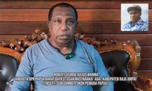 Rakyat Papua Marah atas Pembakaran Mahkota Cenderawasih, Robert Wanma: Pelakunya Harus Diproses Hukum