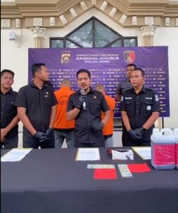 Polda Jambi Gagalkan Penyelundupan 32 Ribu Liter Solar Ilegal, Dua Truk dan Sopir Diamankan