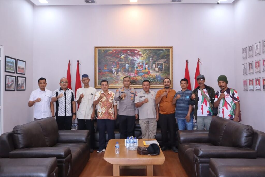 Satgas HKTI Asahan Kunjungi Polres Asahan, Dukung Program Ketahanan Pangan Nasional