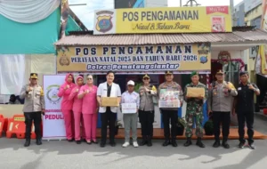 Kapolres Pematangsiantar Tinjau Pospam Bersama Bhayangkari Pastikan Pelayanan Maksimal