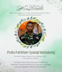 Pratu Farkhan, Prajurit TNI Asal Asahan Tewas Diduga Dianiaya Senior