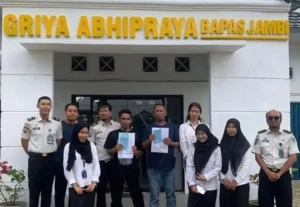 Bapas Kelas I Jambi Terima Klien Pembebasan Bersyarat, Perkuat Pembinaan dan Reintegrasi Sosial