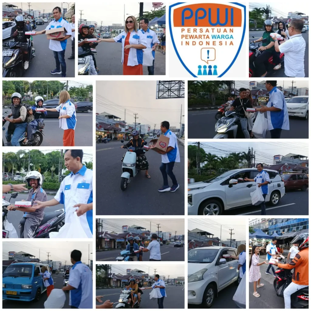PPWI DPC Kota Manado Gelar Aksi Sosial Berbagi Takjil Ramadan 1447 H