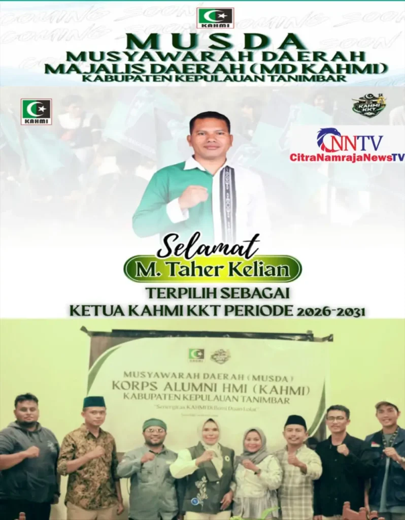Musda KAHMI Kepulauan Tanimbar Tetapkan Muhamad Tahir Kallean sebagai Pimpinan Umum Periode Baru 2026 – 2031