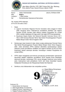 18 SPPG di Kabupaten Asahan Dihentikan Sementara oleh Badan Gizi Nasional