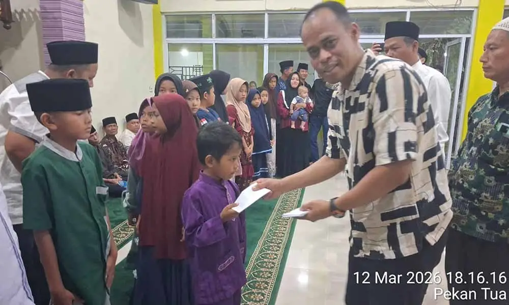PT APN dan PT CMBR Gelar Santunan Ramadhan untuk Anak Yatim dan Lansia di Inhil