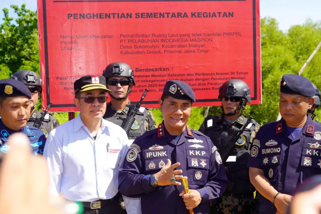 KKP Hentikan Pemanfaatan Ruang Laut Tak Berizin Seluas 30 Ha di Gresik
