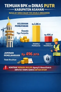 BPK RI Rekomendasikan Bupati Asahan Perbaiki Kelemahan, Kadis PUTR Paling Banyak Temuan TA 2024
