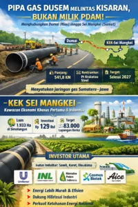 Pipa Gas Nasional Dusem Mulai Dipasang di Kota Kisaran, Warga Awalnya Mengira Milik PDAM