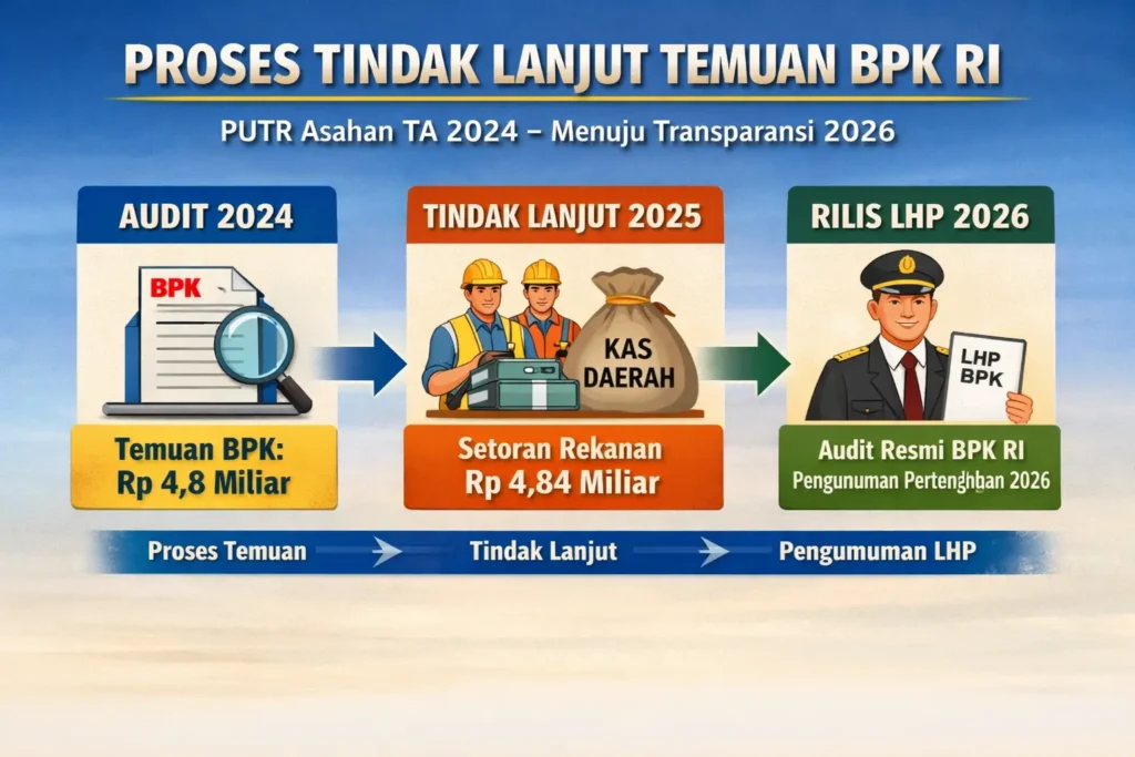 Temuan BPK RI di PUTR Asahan TA 2024 Sebagian Sudah Diselesaikan Rekanan
