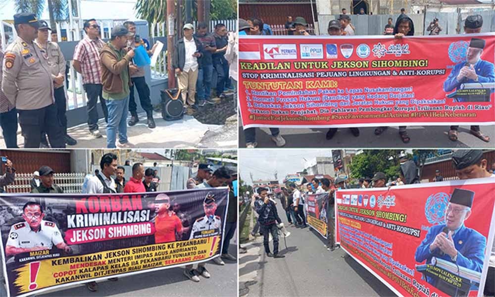 Aktivis PETIR Dipindah ke Nusakambangan, Aksi Protes Warnai Lapas Pekanbaru