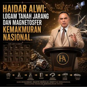 Haidar Alwi: Logam Tanah Jarang dan Magnetosfer Kemakmuran Nasional
