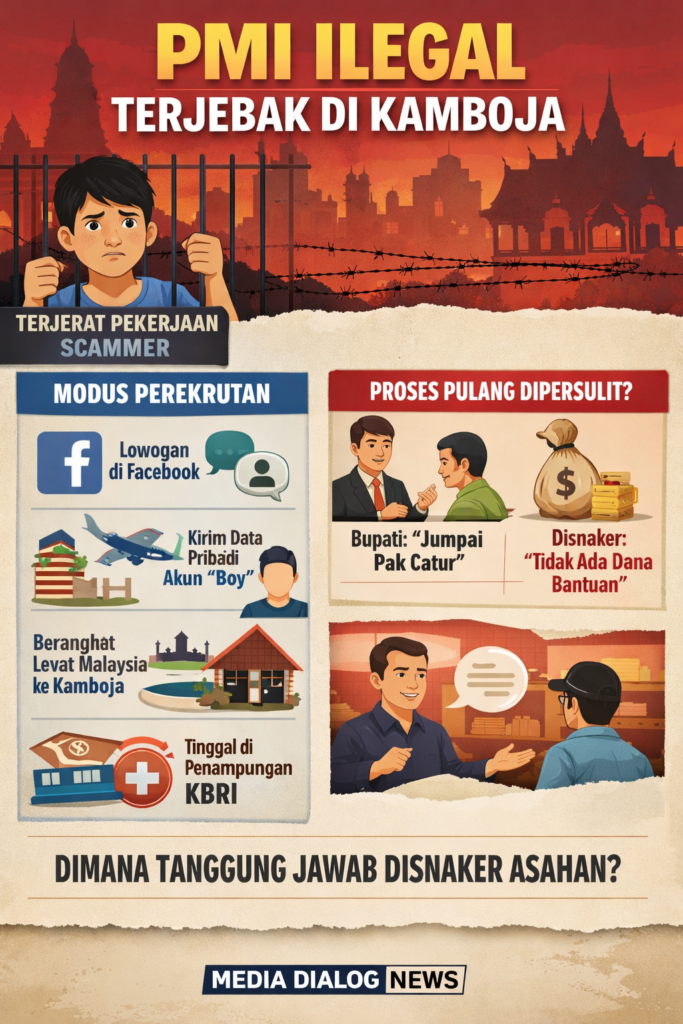 Modus Perekrutan PMI Ilegal di Kamboja, Orang Tua Korban Nilai Disnaker Asahan Persulit Proses