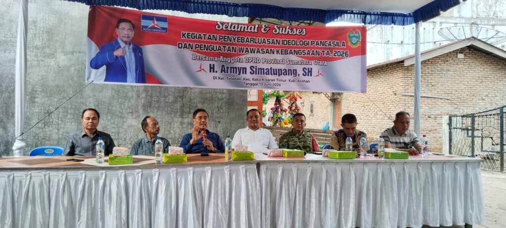 Armyn Simatupang Sosialisasikan Ideologi Pancasila dan Wawasan Kebangsaan di Kisaran Timur
