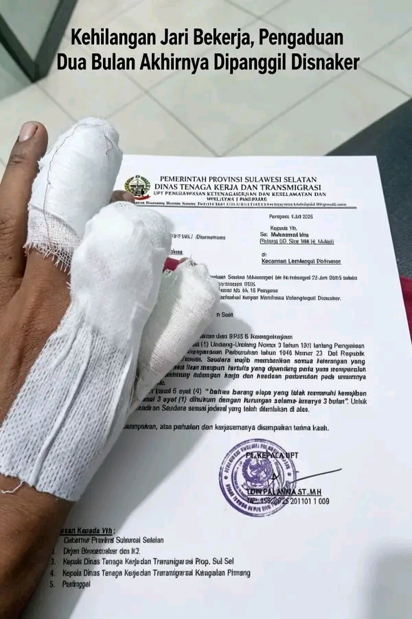 Diduga Abaikan Keselamatan, Kasus Kecelakaan Kerja Idris di Pinrang Mulai Ditindaklanjuti