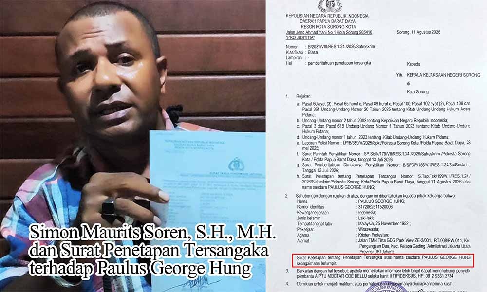 Akhirnya… Mafia Tanah asal Malaysia Paulus George Hung Jadi Tersangka!