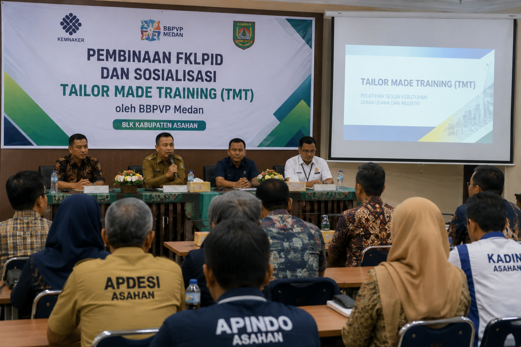 Jadwal Berubah, Disnaker Asahan Undang Pelaku Ketenagakerjaan Ikuti Pembinaan FKLPID dan Sosialisasi TMT