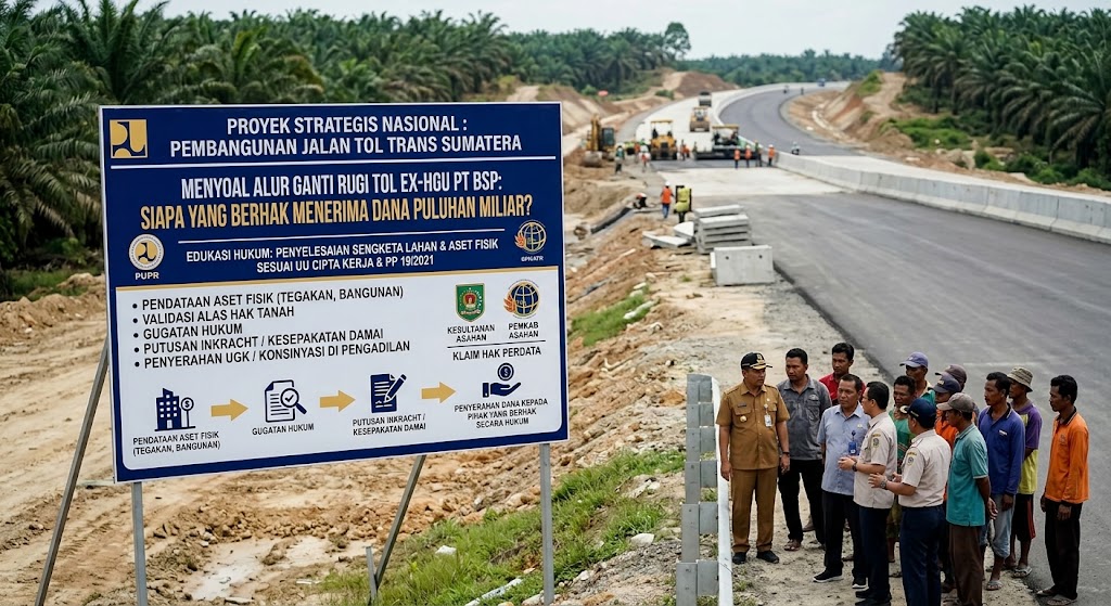 Menyoal Alur Ganti Rugi Tol Eks HGU PT.BSP : “Siapa yang Berhak Menerima Dana Puluhan Milyar?”